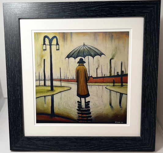 Beautiful British Day Framed Print: Embracing the Weather