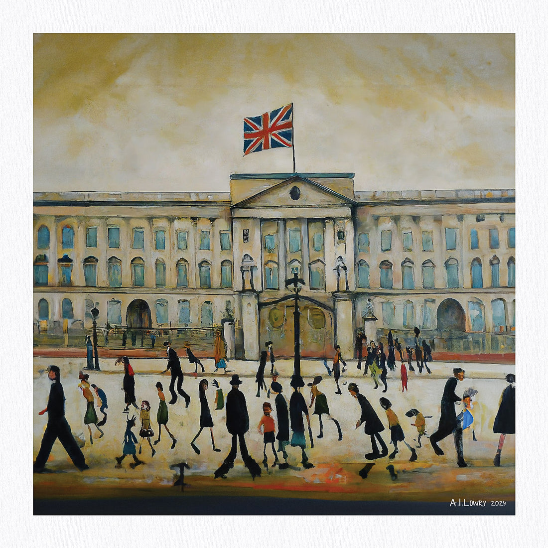 Buckingham Palace Framed Print: A Glimpse of Royal Grandeur