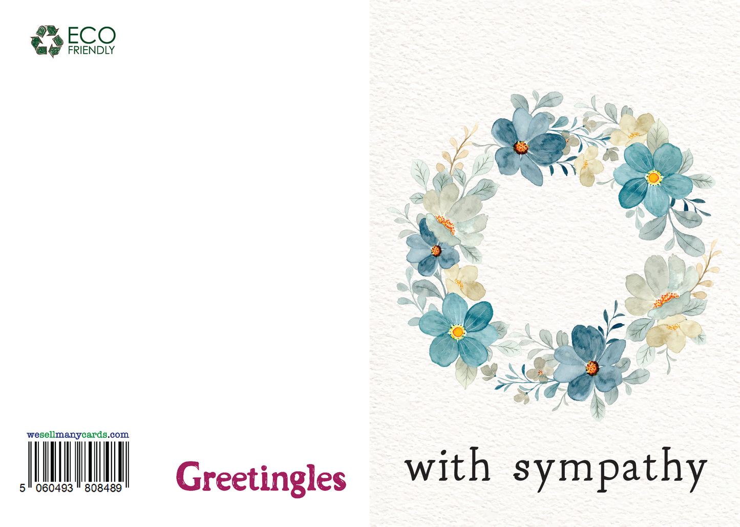 Greetingles Pack of 10 Sympathy Cards