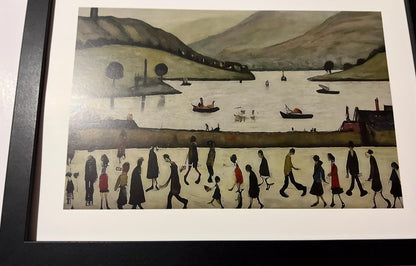 Lake Windermere - A4 Size Giclée Art Print. Lowry Style Art Print. Available Framed and Unframed.