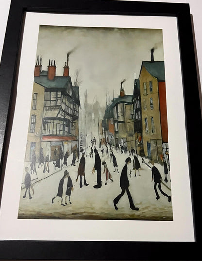 Chester - A4 Size Giclée Art Print. Lowry Style Art Print. Available Framed and Unframed.