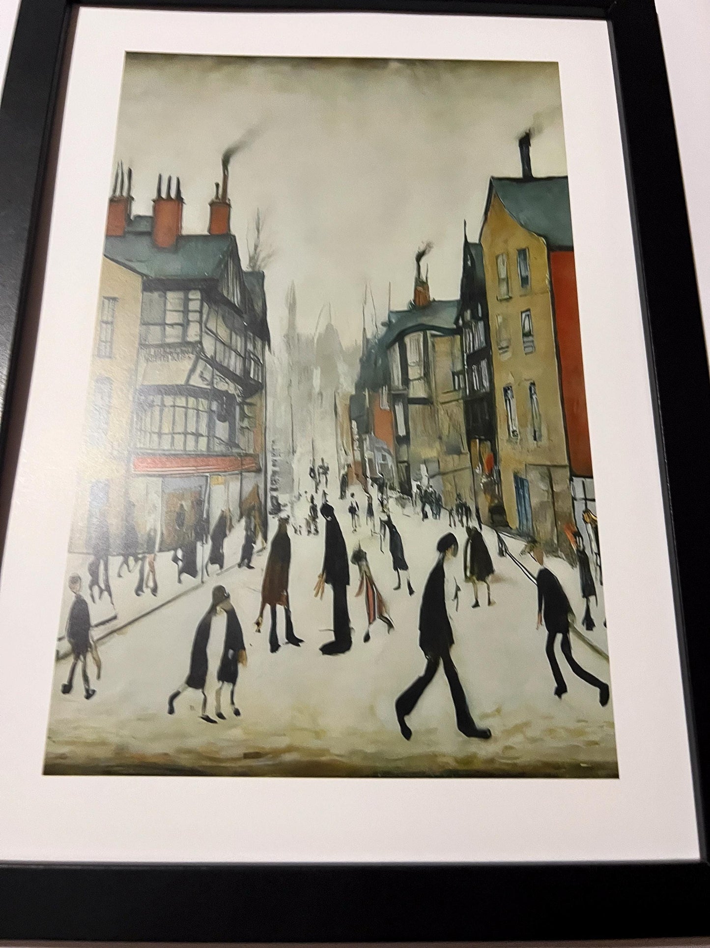 Chester - A4 Size Giclée Art Print. Lowry Style Art Print. Available Framed and Unframed.