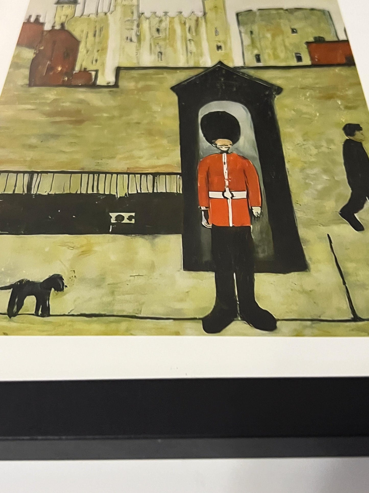 On Guard Tower of London - A4 Size Giclée Art Print. Lowry Style Art Print. Available Framed and Unframed.