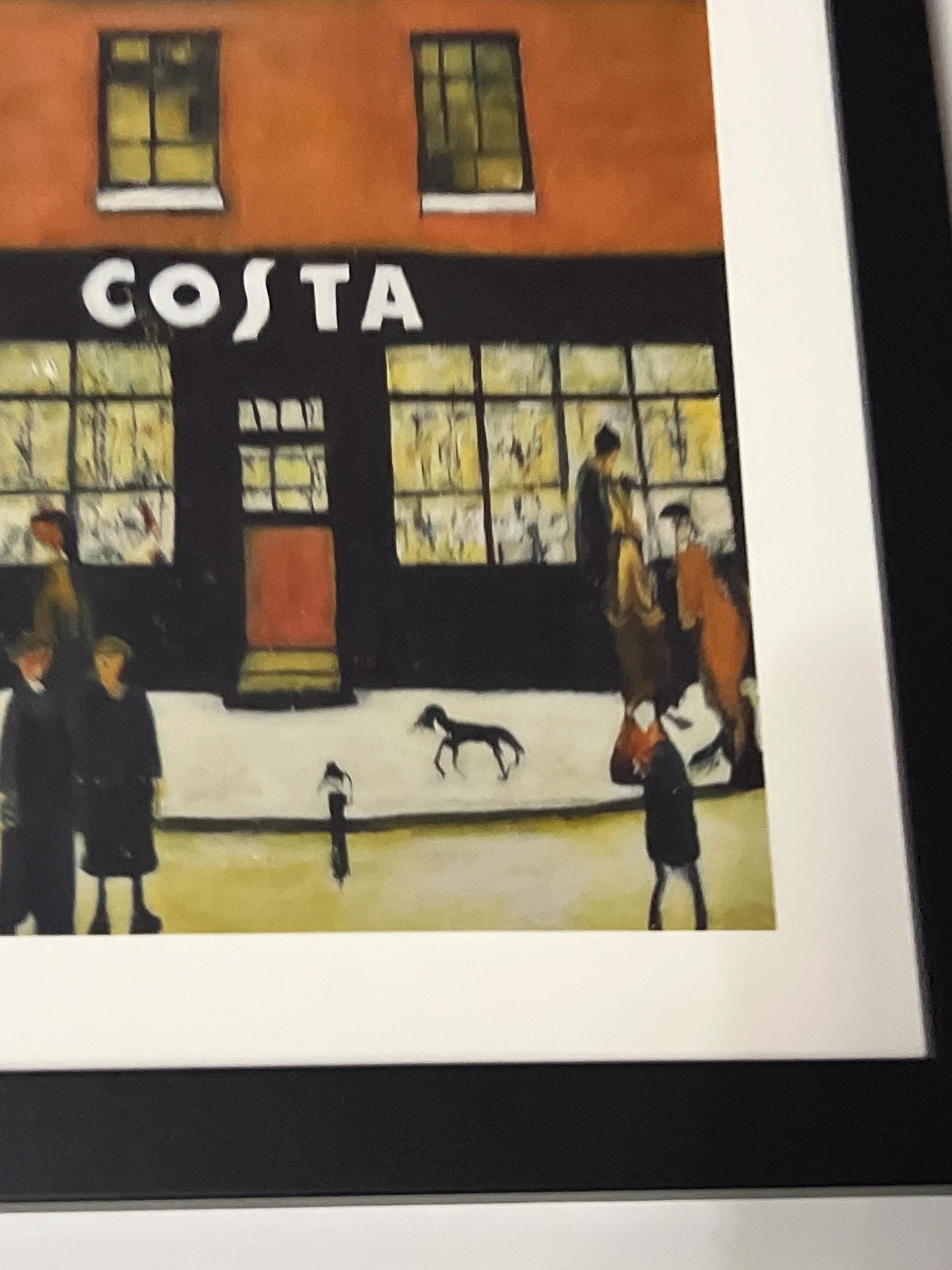 Costa - A4 Size Giclée Art Print. Lowry Style Art Print. Available Framed and Unframed.