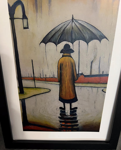 Beautiful British Day - A4 Size Giclée Art Print. Lowry Style Art Print. Available Framed and Unframed.