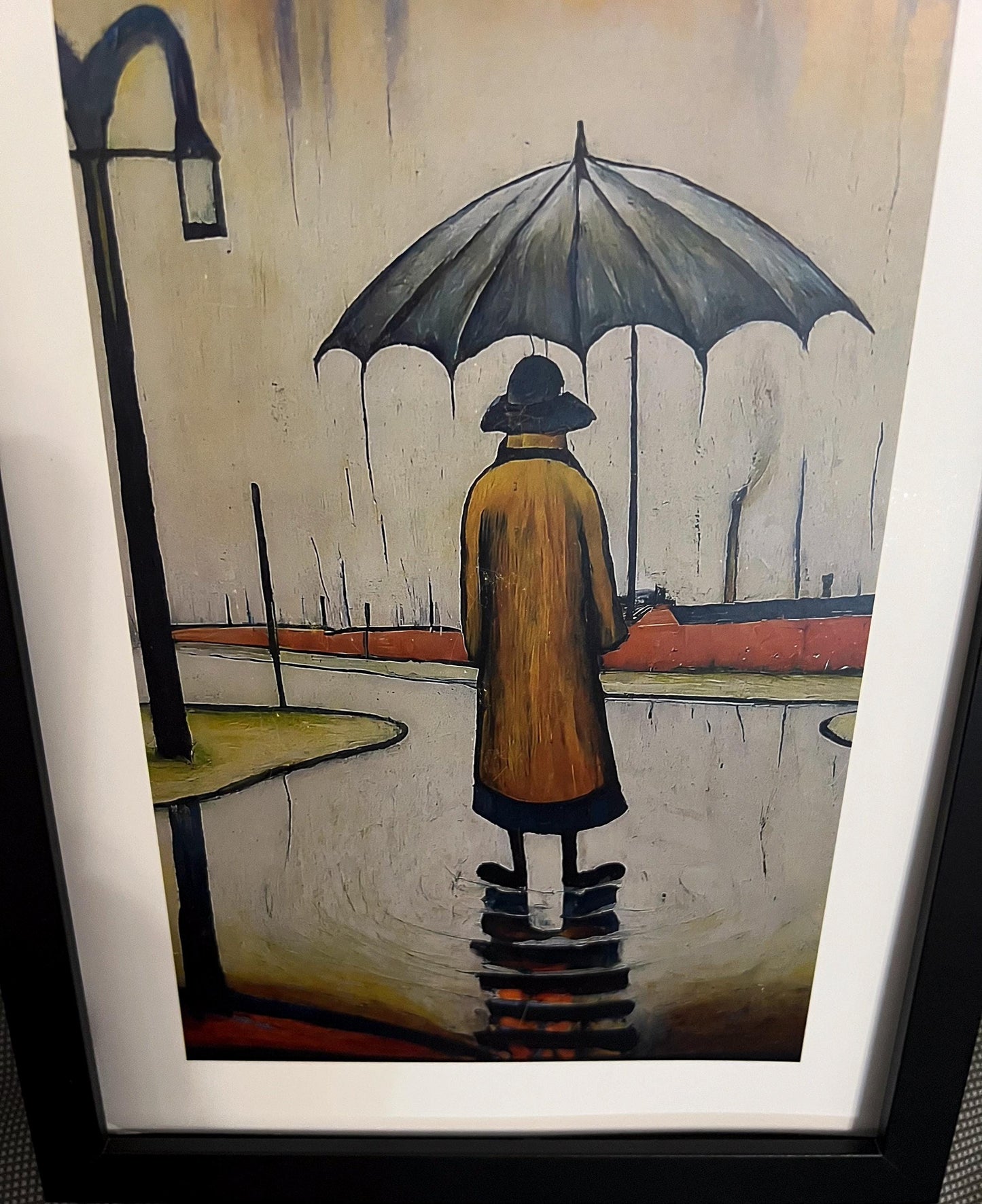 Beautiful British Day - A4 Size Giclée Art Print. Lowry Style Art Print. Available Framed and Unframed.