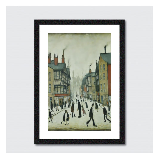 Chester - A4 Size Giclée Art Print. Lowry Style Art Print. Available Framed and Unframed.