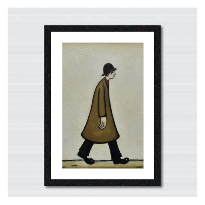 Walking Man - A4 Size Giclée Art Print. Lowry Style Art Print. Available Framed and Unframed.